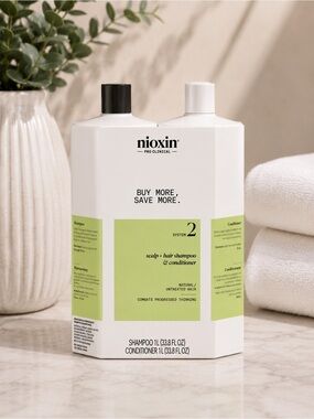 Nioxin System 2 Litre Set | Shampoo & Conditioner for Thinning Hair